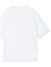 Small Heart Logo Boxy Fit Short Sleeve T-Shirt White - AMI - BALAAN 3