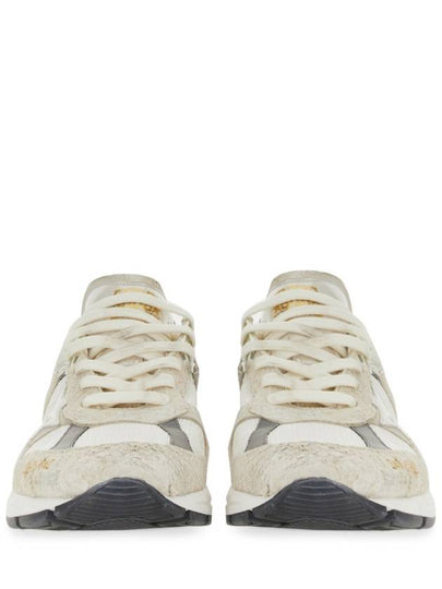 Mesh and Suede Leather Dad-Star Sneakers White Beige - GOLDEN GOOSE - BALAAN 2