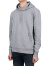 Mini Heart Logo Hoodie Heather Grey - AMI - BALAAN 4