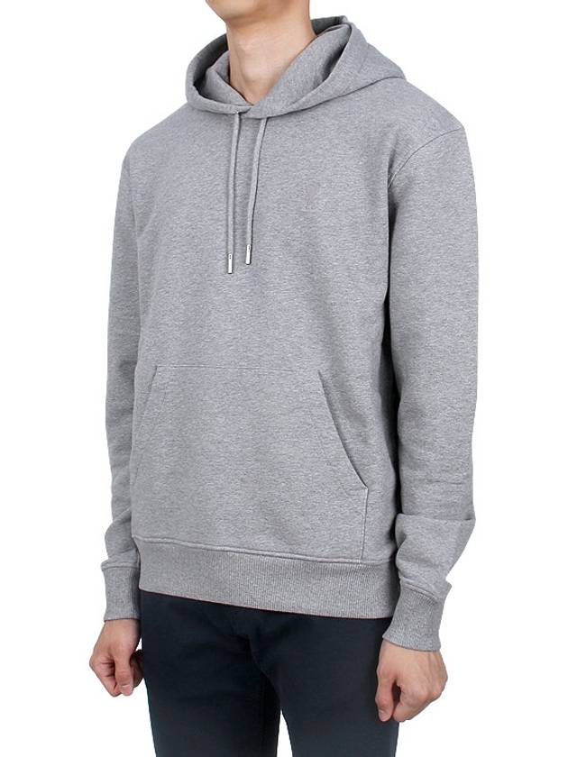 Mini Heart Logo Hoodie Heather Grey - AMI - BALAAN 4