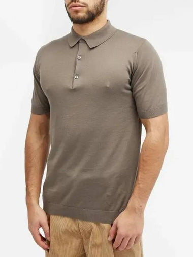 24 Adrian Beige Musk Polo Knit - JOHN SMEDLEY - BALAAN 1