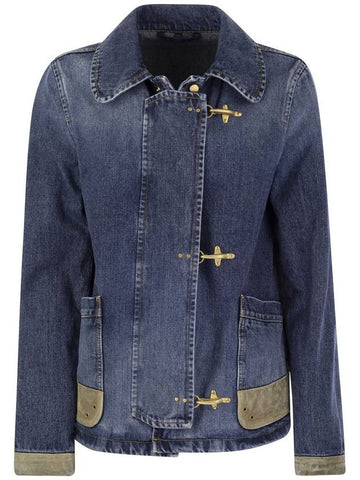 3-hook Denim Jacket - FAY - BALAAN 1