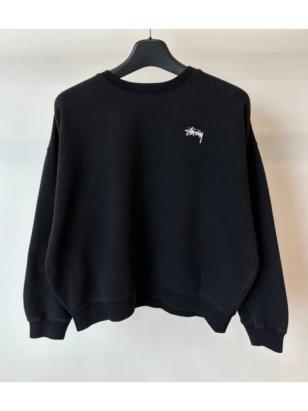 AU Australia FUZZY DICE Crew Sweatshirt ST124W2204 Black WOMENS - STUSSY - BALAAN 1