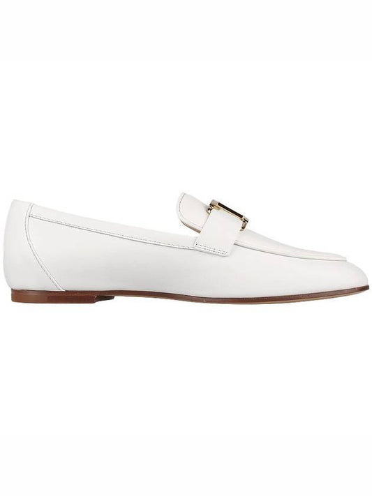 T Timeless Leather Loafers White - TOD'S - BALAAN 1