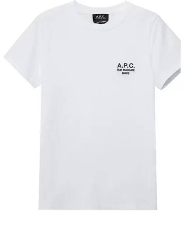 Denise Embroidered Short Sleeve T-shirt White - A.P.C. - BALAAN 2