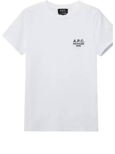 Denise Embroidered Short Sleeve T-shirt White - A.P.C. - BALAAN 2