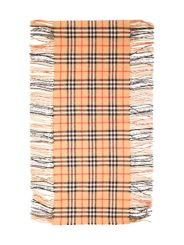 Check Cashmere Scarf Brown - BURBERRY - BALAAN 2