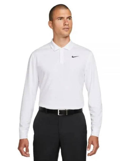 Dri Fit Victory Long Sleeve Polo Shirt White - NIKE - BALAAN 2