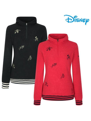 Women s half zip hooded sweatshirt DL3LTS018 - DISNEY GOLF - BALAAN 1