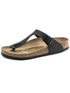 Gizeh Birko Flor Regular Flip Flops Black - BIRKENSTOCK - BALAAN.