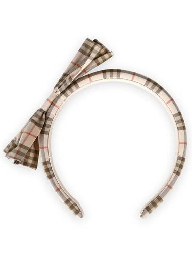 Check Ribbon Hairband Plush - BURBERRY - BALAAN 1