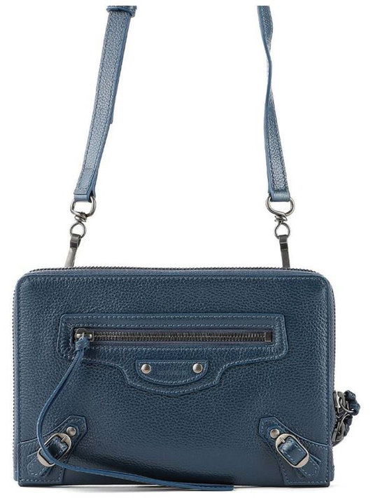 Neo Classic Clutch Shoulder Bag Blue - BALENCIAGA - BALAAN 2