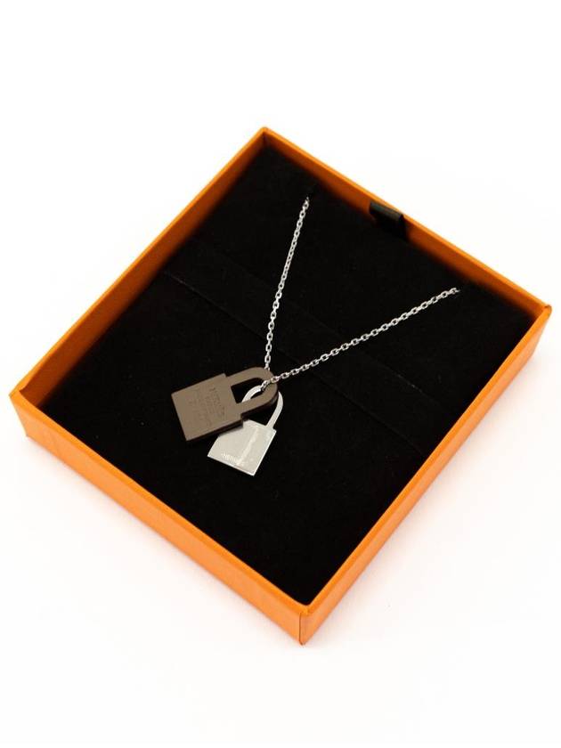 O'Kelly Small Pendant Necklace Silver - HERMES - BALAAN 2