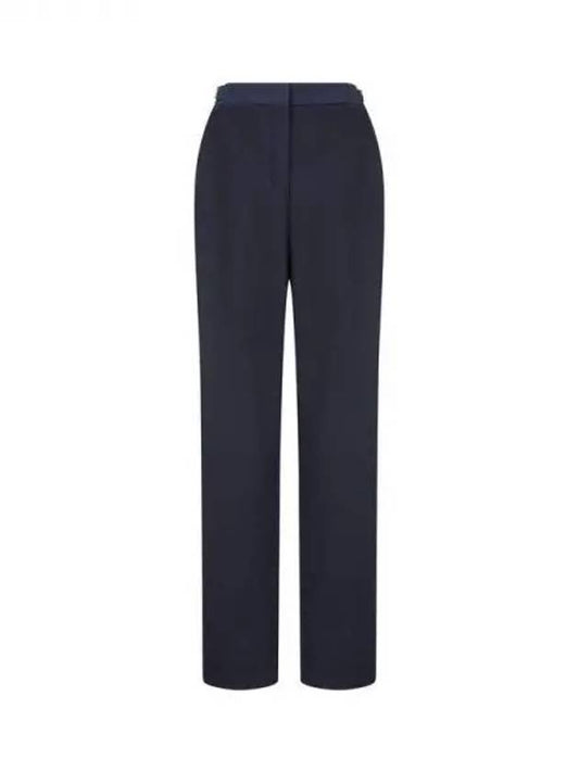 Women s Waist Zipper Tapered Pants Navy 270977 - EMPORIO ARMANI - BALAAN 1