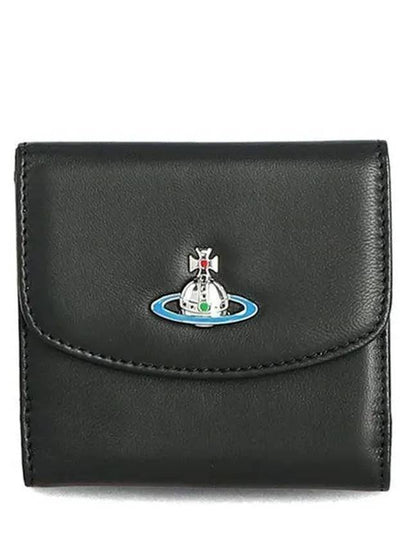 ORB Logo Half Wallet Black - VIVIENNE WESTWOOD - BALAAN 2