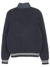 Logo Patch Padded Cardigan Navy - MONCLER - BALAAN 3