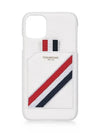 Iphone 11 Signature RWB Phone Case White - THOM BROWNE - BALAAN 1