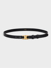 Small Lizard Triomphe Belt Black - CELINE - BALAAN 3