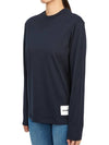 Women's Organic Cotton Long Sleeve T Shirt 3 Pack Navy - JIL SANDER - BALAAN 5