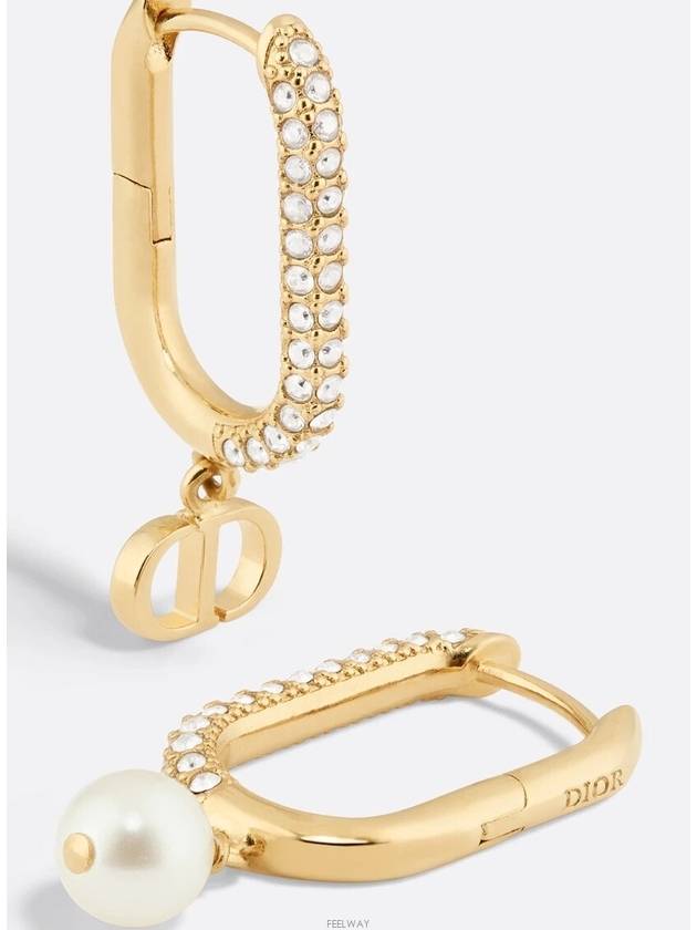 D Fusion Metal Earrings Gold - DIOR - BALAAN 4