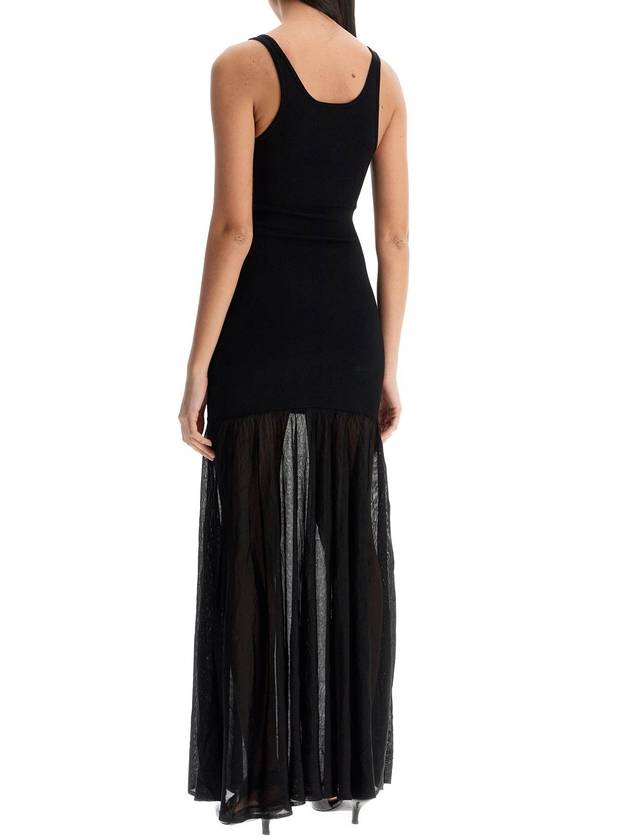 long black evening sleeveless dress with wide neckline - TOTEME - BALAAN 3