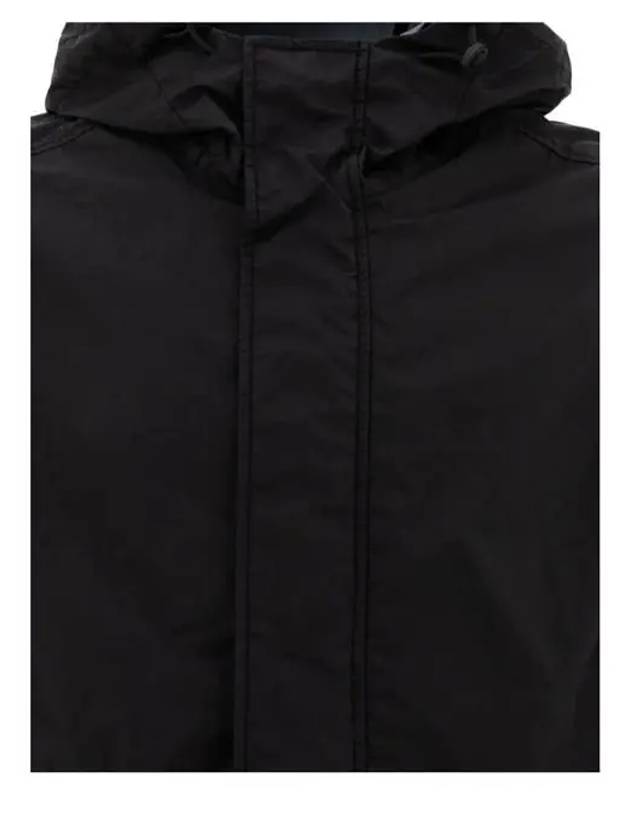 Membrana 3L TC Breathable Water-Resistant Hooded Jacket Black - STONE ISLAND - BALAAN 4