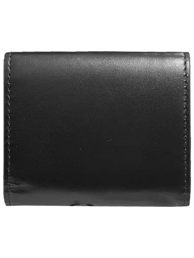 Logo Coin Leather Folder Half Wallet Black - A.P.C. - BALAAN 4