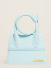 Coil Handle Le Chiquito Tote Bag Pale Blue - JACQUEMUS - BALAAN.