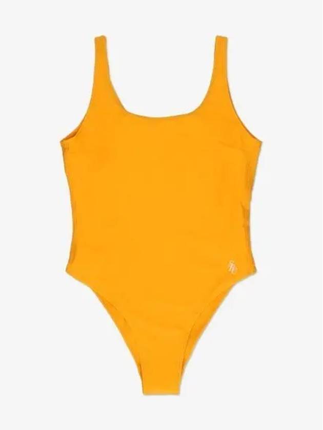 Carla Scoop Neck One-Piece Swimsuit Yellow - SPORTY & RICH - BALAAN 2