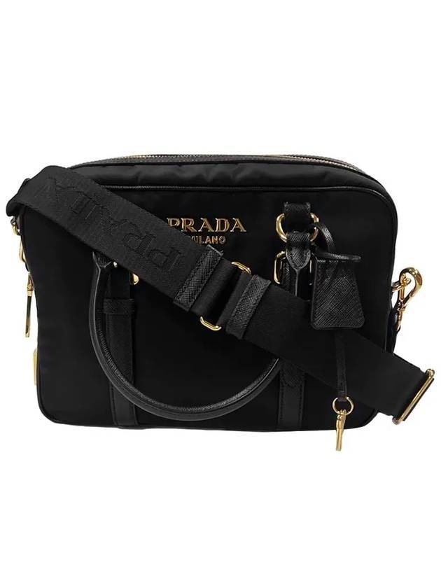 Tessuto Square Saffiano Tote Bag Black - PRADA - BALAAN 1