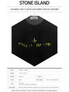 Wappen Patch Erase Logo Sweatshirt Black - STONE ISLAND - BALAAN 3