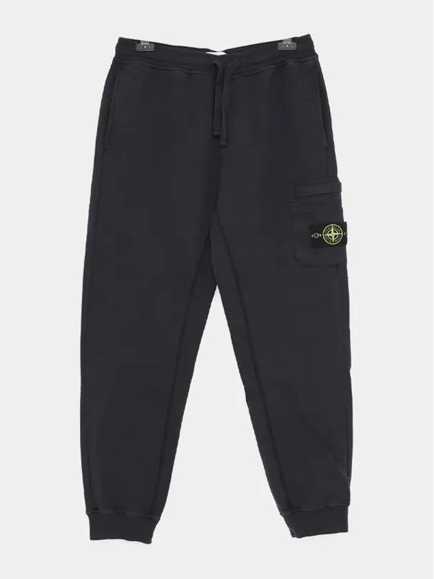 Compass Patch Cotton Track Pants Navy - STONE ISLAND - BALAAN 4