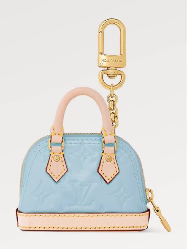 Micro Alma Vernis Key Holder Blue M01705 - LOUIS VUITTON - BALAAN 4