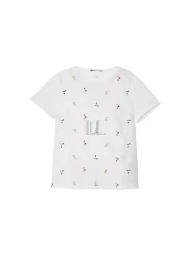 Magno Linen Short Sleeve T-Shirt White - MAX MARA - BALAAN 2