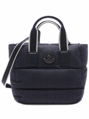 Women's CARADOC Denim Mini Tote Shoulder Bag MINI CARADOC 5L00018 M4077 77A 24S - MONCLER - BALAAN 1