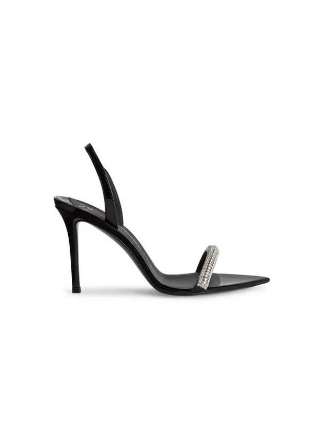 WOMEN INTRIGO Crystal Roll Sandals Black - GIUSEPPE ZANOTTI - BALAAN 1