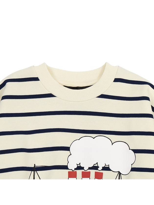 Striped Kids Sweatshirt 2362012360 BLUE - MINI RODINI - BALAAN 3