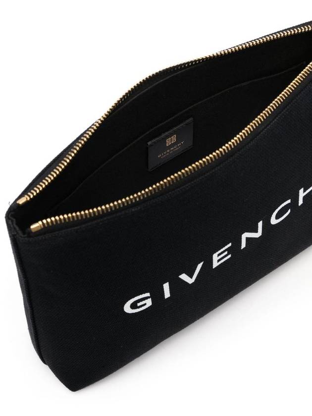 Logo Print Large Pouch Bag Black - GIVENCHY - BALAAN 5