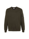 Light Fleece Sweatshirt Green - CP COMPANY - BALAAN 2