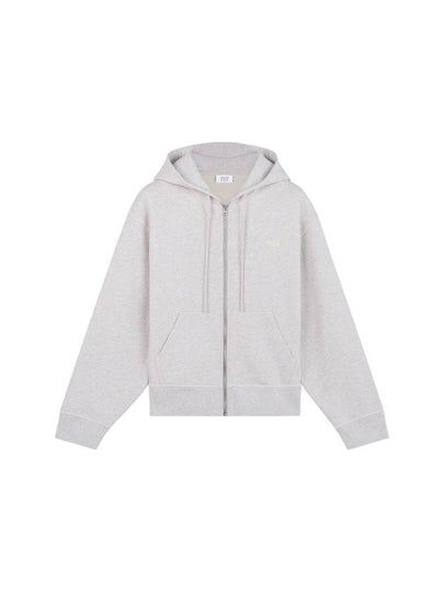 Baby Fox Patch Hooded Zip Up Light Grey Melange - MAISON KITSUNE - BALAAN 2