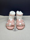 Santorini Sandals Palladium Rose Pale - HERMES - BALAAN 3