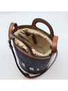 logo cotton bucket bag brown - MARNI - BALAAN.