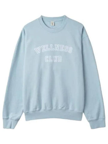 Wellness Club Sweatshirt Light Blue T Shirt - SPORTY & RICH - BALAAN 1