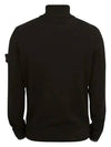 Wappen Patch Wool Turtleneck Black - STONE ISLAND - BALAAN 3