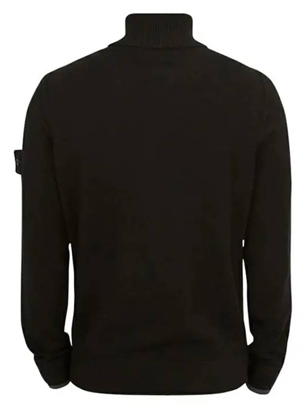 Wappen Patch Wool Turtleneck Black - STONE ISLAND - BALAAN 3