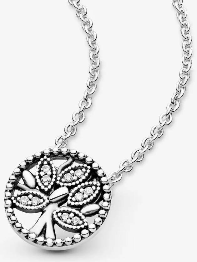 Sparkling Tree Of Life Necklace Silver - PANDORA - BALAAN 5