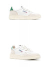 Medalist Suede Green Tab Low Top Sneakers White Beige - AUTRY - BALAAN 5