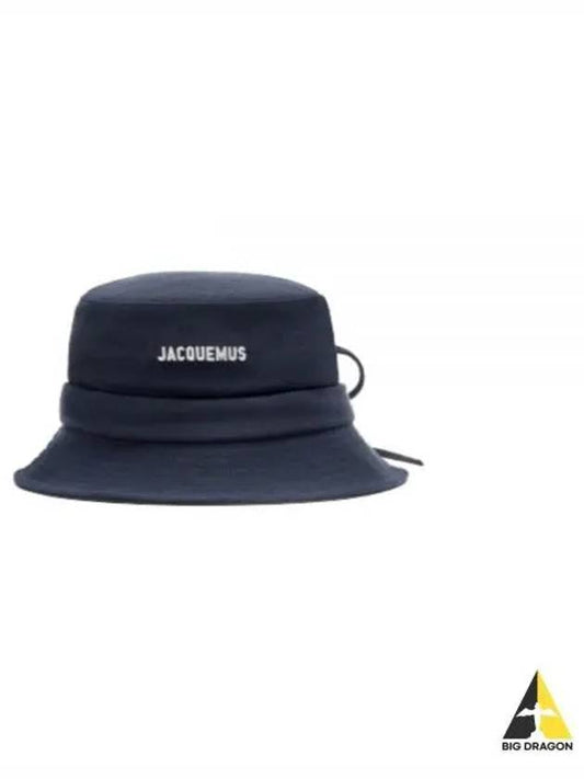 Le Bob Gadjo Knotted Bucket Hat Dark Navy - JACQUEMUS - BALAAN 2