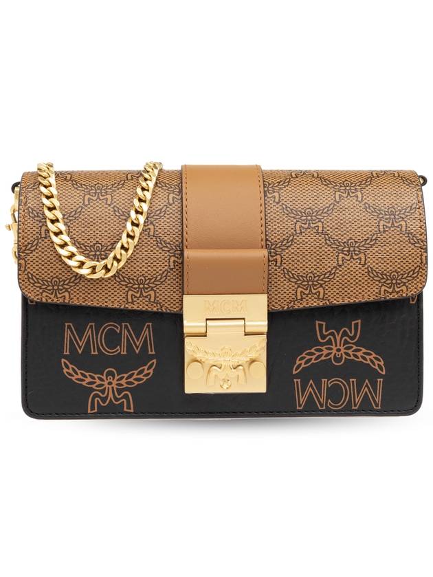 Tracy Monogram Mix Shoulder Bag Brown - MCM - BALAAN 1