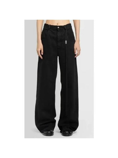 Logo Plaque Drawstring Denim Pants B0010197FA038 099 - ANN DEMEULEMEESTER - BALAAN 2